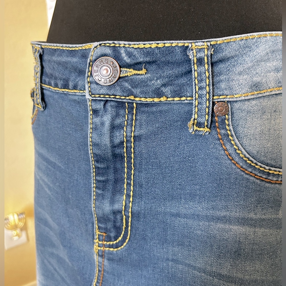 Midi Denim Skirt - Picture 4 of 9